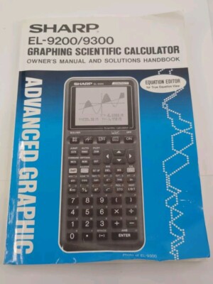 Sharp EL-9200C / 9300C Owner's Graphic Scientific Manual & Solutions Handbook