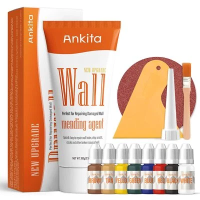 ANKITA Spackle Wall Repair KitColor Match Drywall Repair Filler for Wall Hole Exteri...