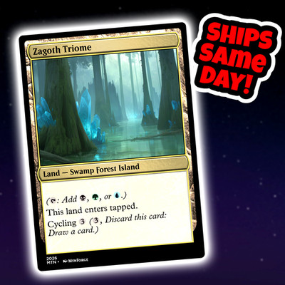 Zagoth Triome - Custom Art Magic: The Gathering Playtest Card - Commander EDH