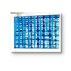 Blue Abstract Woven Pattern Contemporary Expressionist 12x12 Paper — photo 10