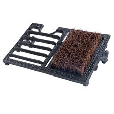 Cast Iron Boot Brush Scraper Outdoor  Heavy Duty Shoe Scrapers with Brushes, B...