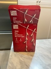 Home Accents Holiday - 200 Clear Incandescent Mini Icicle Lights. 9ft. 11in.
