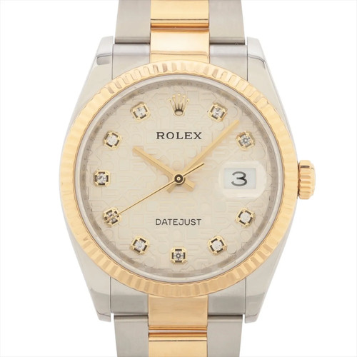 Rolex DATEJUST 36 126233G SS×YG SS×YG AT Silver engraved computer dial oyster br