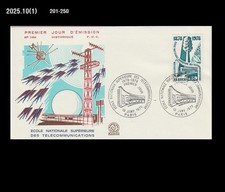 Satellite, antenna, spazio, Francia 1978 FDC, copertina, razzo, radio