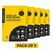 5x 25KG Cold Lay Macadam Asphalt Driveway Repair Pothole Filler Path Fix