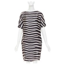 Stella McCartney Silk Zebra Dress IT42 Pockets 2009