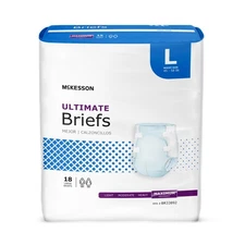 McKesson Adult Incontinence Brief L Heavy Absorbency BR33892 Maximum 72 Ct