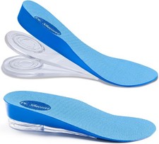 Dr. Shoesert 3-Layer Adjustable Height Increase Insoles, 3/4 Length Shock Absorp