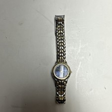 Wrangler Women Watch Stainless Steel Silver Gold Water Res Batt Date Blue Quartz
