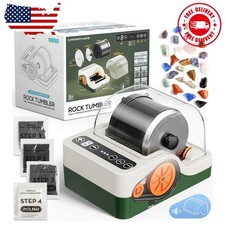 Ultra Quiet Rock Tumbler Kit, Rock Polisher with Noise Reduction Cover for Kids