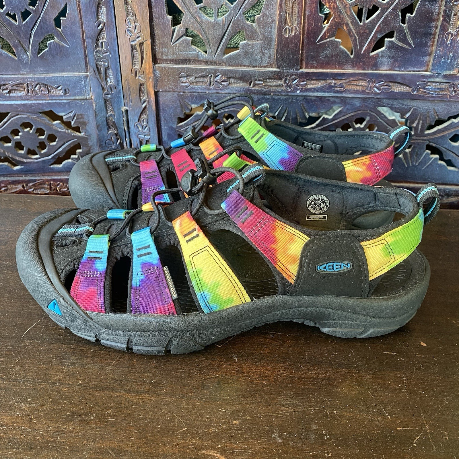 Scarpe da uomo A+ KEEN 11 5 Newport retrò tie dye Keens hippy escursionismo acqua 11 12