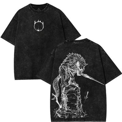 Arcade Anime Retro Limited Dark Souls Great Gray Wolf Sif T-Shirt Dark Souls