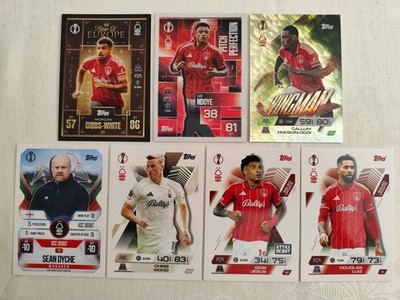 Match Attax Extra 25/26 Nottingham Forest Team Set Lot 7 Karten 2025/2026