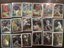 2010 Topps Chrome Baseball Card Lot (18) Josh Hamilton, Adrian Gonzalez