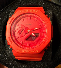 Casio G-SHOCK Red Analog-Digital Quartz Shock-Resistant 200m Resin Watch