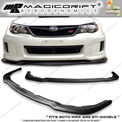 For 2011 2012 2014 Subaru WRX STi Front Bumper Lip Spoiler HD Style Polyurethane