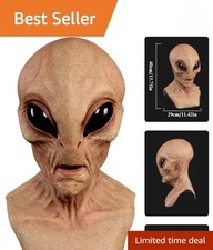 Creepy Latex Alien Mask - Perfect for Halloween Parties and Themed Events