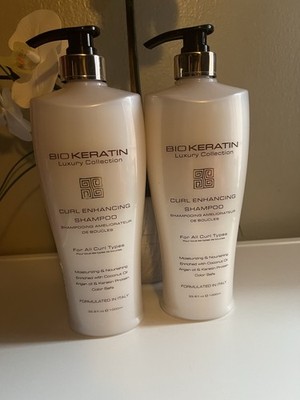 (2-Pk) BIO KERATIN Luxury Coconut Oil Argan CURL ENHANCING SHAMPOO