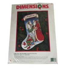 Dimensions Gifts For All Stocking Counted Cross Stitch Kit Santa Horse 8573