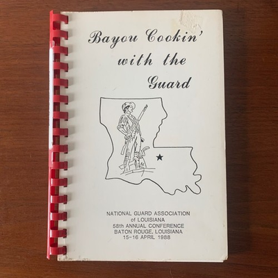 #ad Baton Rouge Louisiana Cajun Creole Spiral Cookbook National Guard Association Ba $42.75