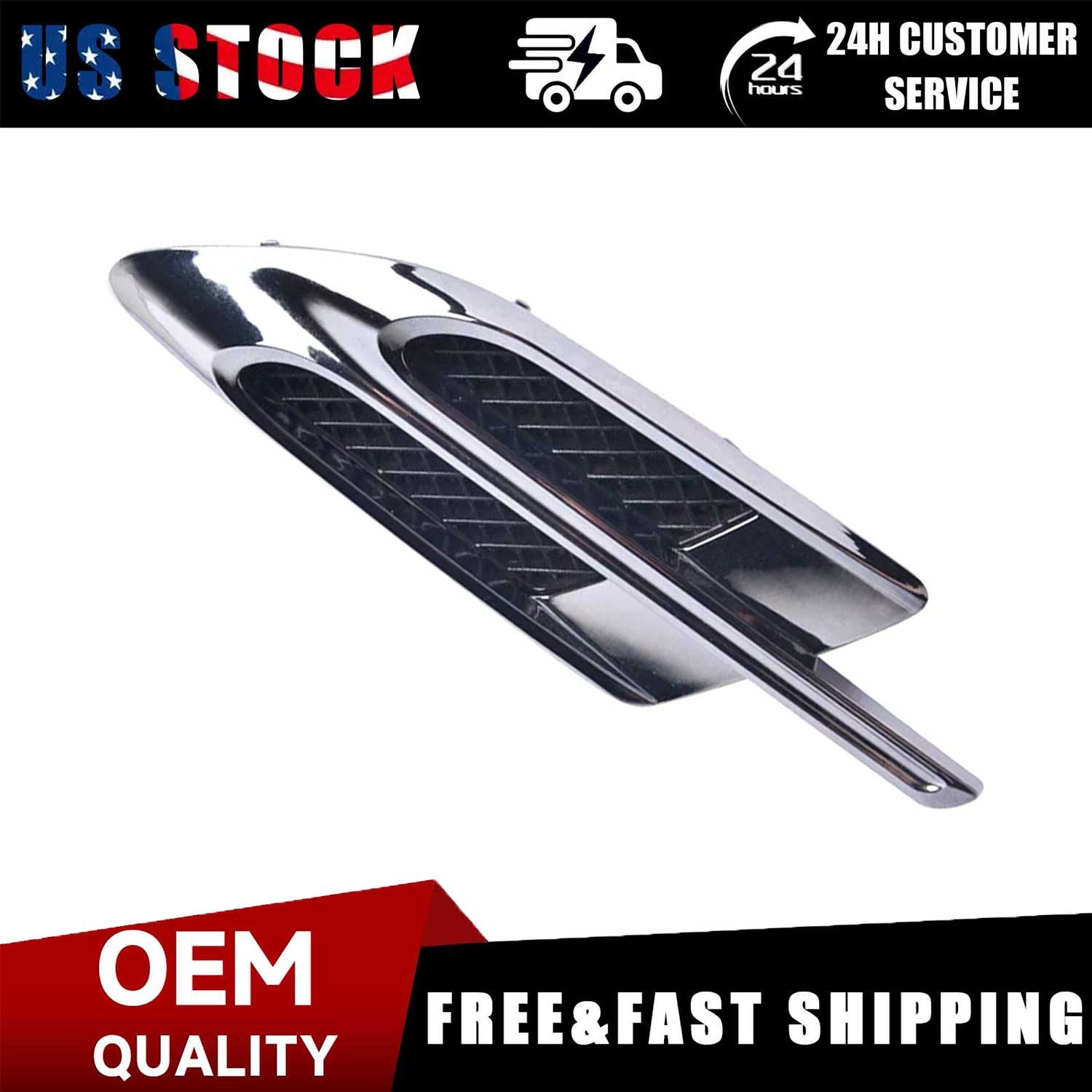 New For Bentley Bentayga 2016-2020 Front Right Chrome Side Fender