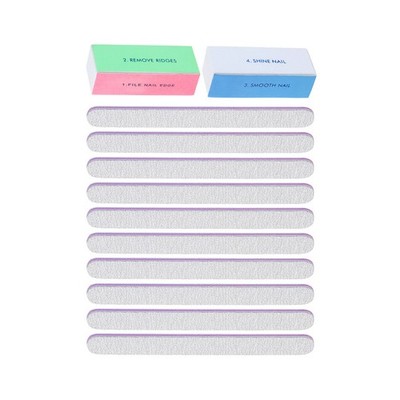 2 Pcs Manicure Buffer Block Nail Buffing Polishing Finger Sanding Blocks