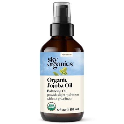 Sky Organics Organic Jojoba Oil for Face, Balancing Oil for Light Hydration