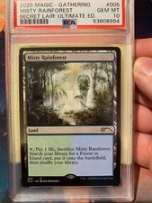 MTG Secret Lair Ultimate Edition Misty Rainforest PSA 10