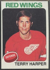 1975-76 Topps #255 Terry Harper Detroit Red Wings