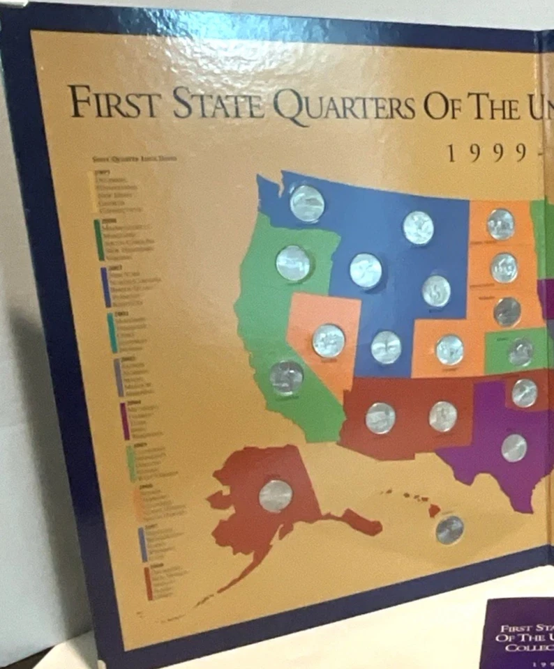 First State Quarters of the United States Collectors Map 1999-2008 - Image 2 of 4