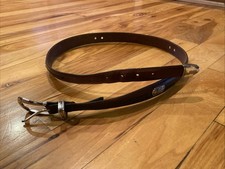 Men's Onyx Brighton Leather Golf Belt Studded Golfer Medallion Black/Brown Sz 40