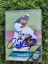 Isaiah Campbell Signed 2021 Everett Baseball Card #19