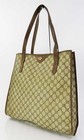 Authentique sac fourre-tout vertical vintage GUCCI marron GG PVC #62658