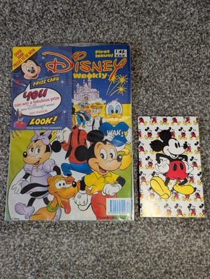 Vintage Disney Weekly Comic First Issue Still With Free Gift And Prize Card
