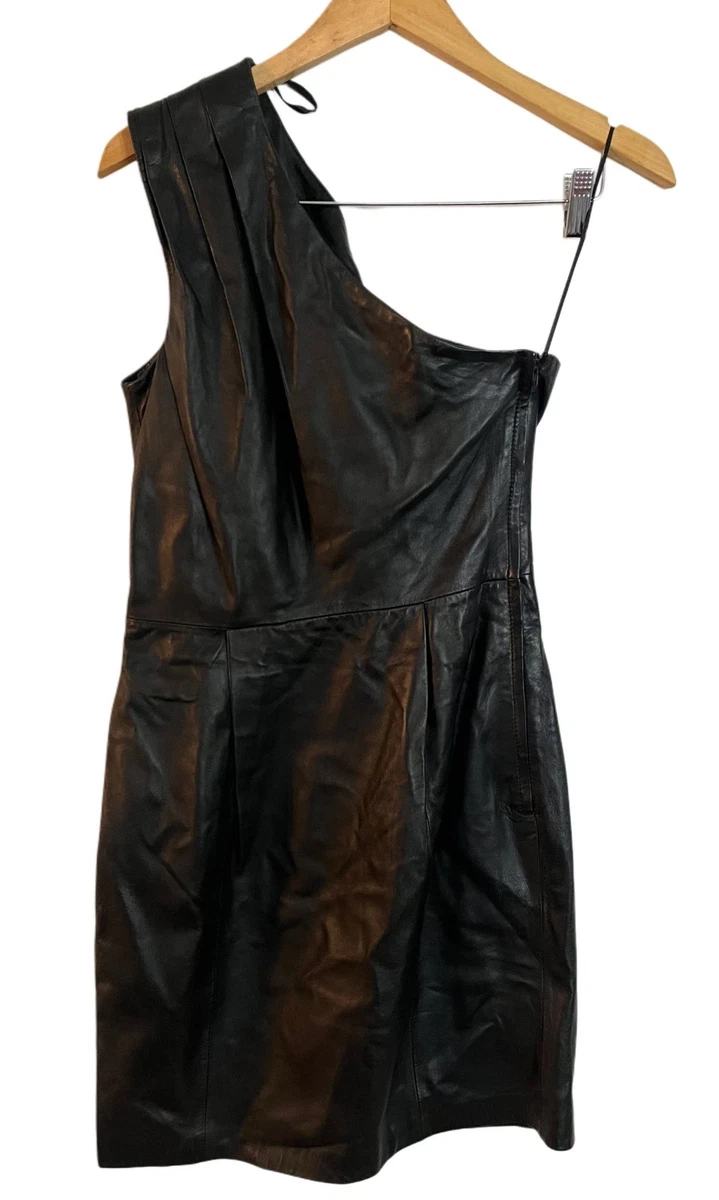 leather dress h and m H&M Faux Leather Solid Dresses for Women for sale