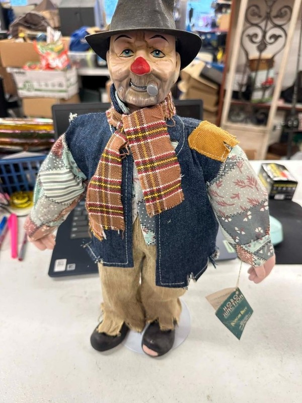 "Boxcar Billy" HOBO Junction collectors edition hand painted, 16" porcelain doll