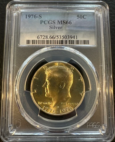 1976-S 50C Kennedy Half Dollar - 200th Anniversary - MS66 - PCGS