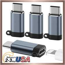 USB-C to Lightning Adapter 4 Pack MFi Certified iPhone iPad AirPods
