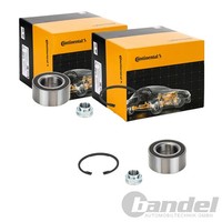 2X Continental Ctam RADLAGER-SATZ Radlagersatz Hinten Passend FüR Fiat Sedici