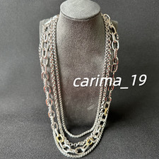 David Yurman Multi Row Chain Toggle Necklace ...