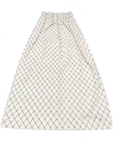 Artemis Highland Court Embroidered Lattice Custom Pleated Decorator Drapes 88.5”