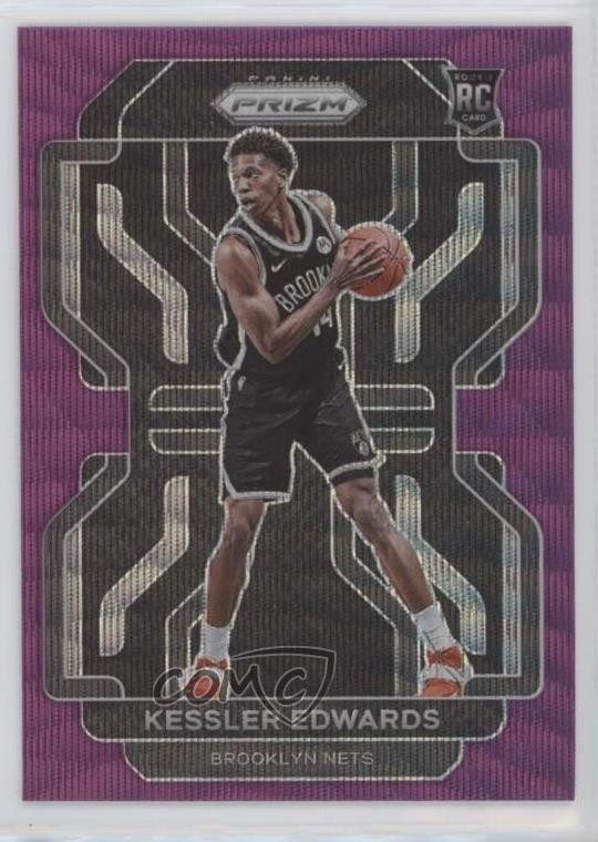 2021-22 Panini Prizm Purple Wave Prizm Kessler Edwards #284 11dm