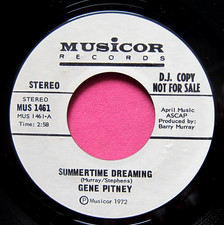 GENE PITNEY - Summertime Dreaming - Near Mint Promo 45 rpm - Musicor 1461