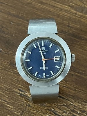 Tissot Sideral Automatik Vintage blaues Zifferblatt