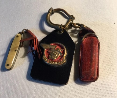 MERCURY AUTO PORTACHIAVI E PICCOLO COLTELLO A PENNA anni '40 o '50