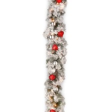 National Tree Company Pre-Lit Christmas Garland Green Glittery Bristle Pine