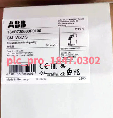 CM-IWS.1S 1PCS Brand New ABB CM-IWS.1S 1SVR730660R0100  Fast shipment