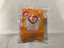 McDonald's Ty Teenie Beanie Baby Bongo The Monkey 2 1998 New Sealed Tag Error