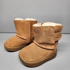 UGG Australia KEELAN S/N 10960891 Toddler Size 0/1 Brown Sheepskin Lined Boots