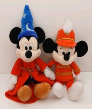 Disney Just Play Lot Of 2 Mickey Mouse Characters 9" Plush Stuffed Collectibles